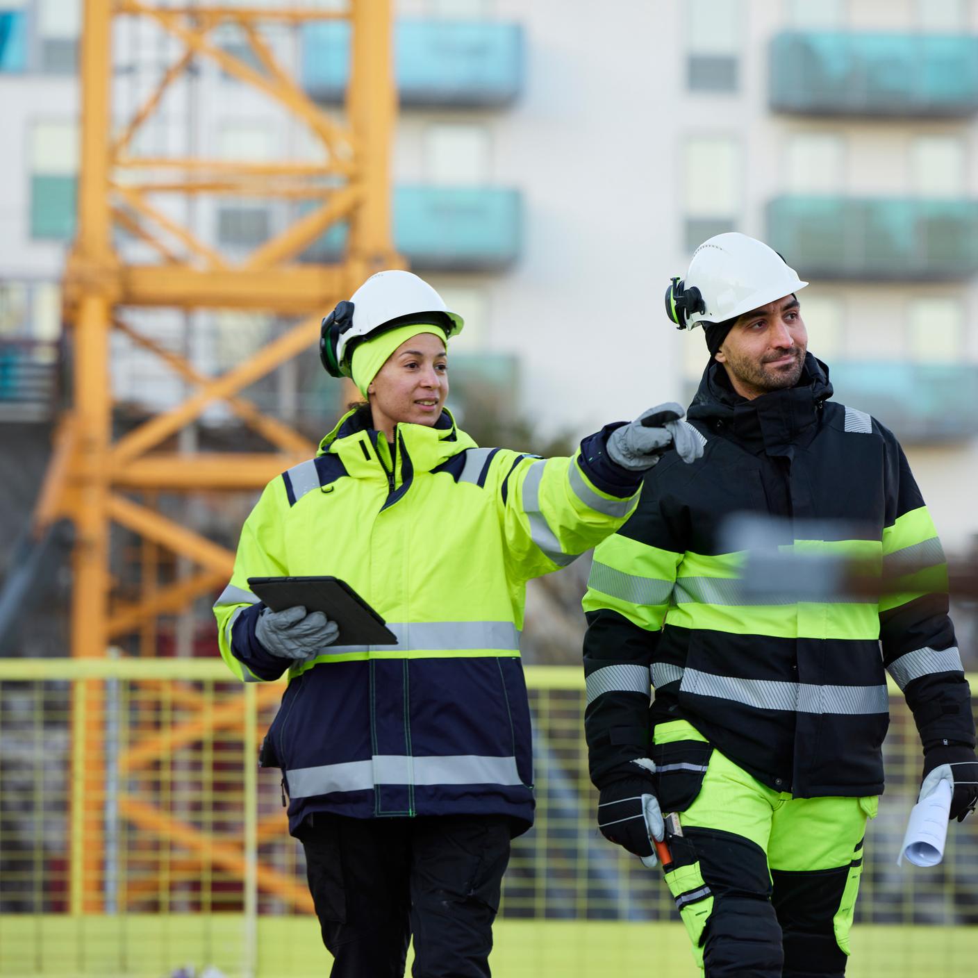 two construction workers