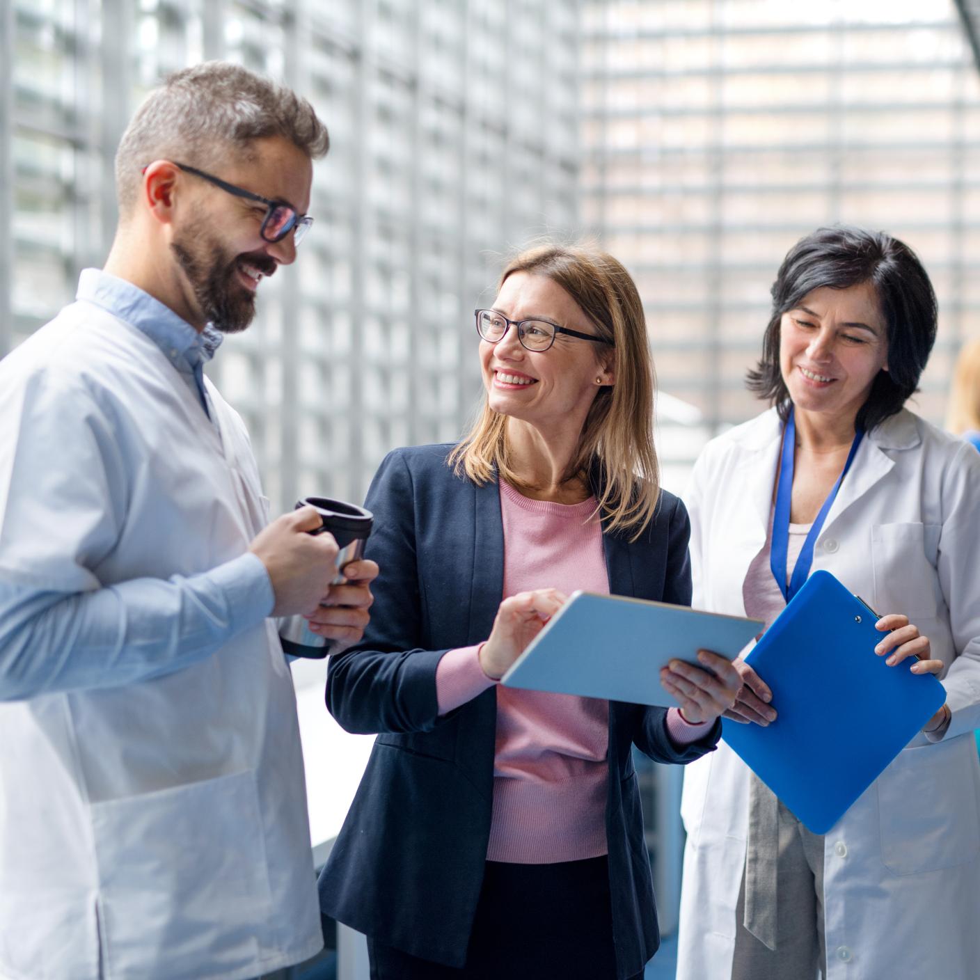 Doctors having a conversation
